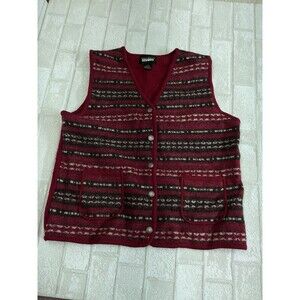 Designers Original Studio 100% Wool Vest Women's  Size S-M